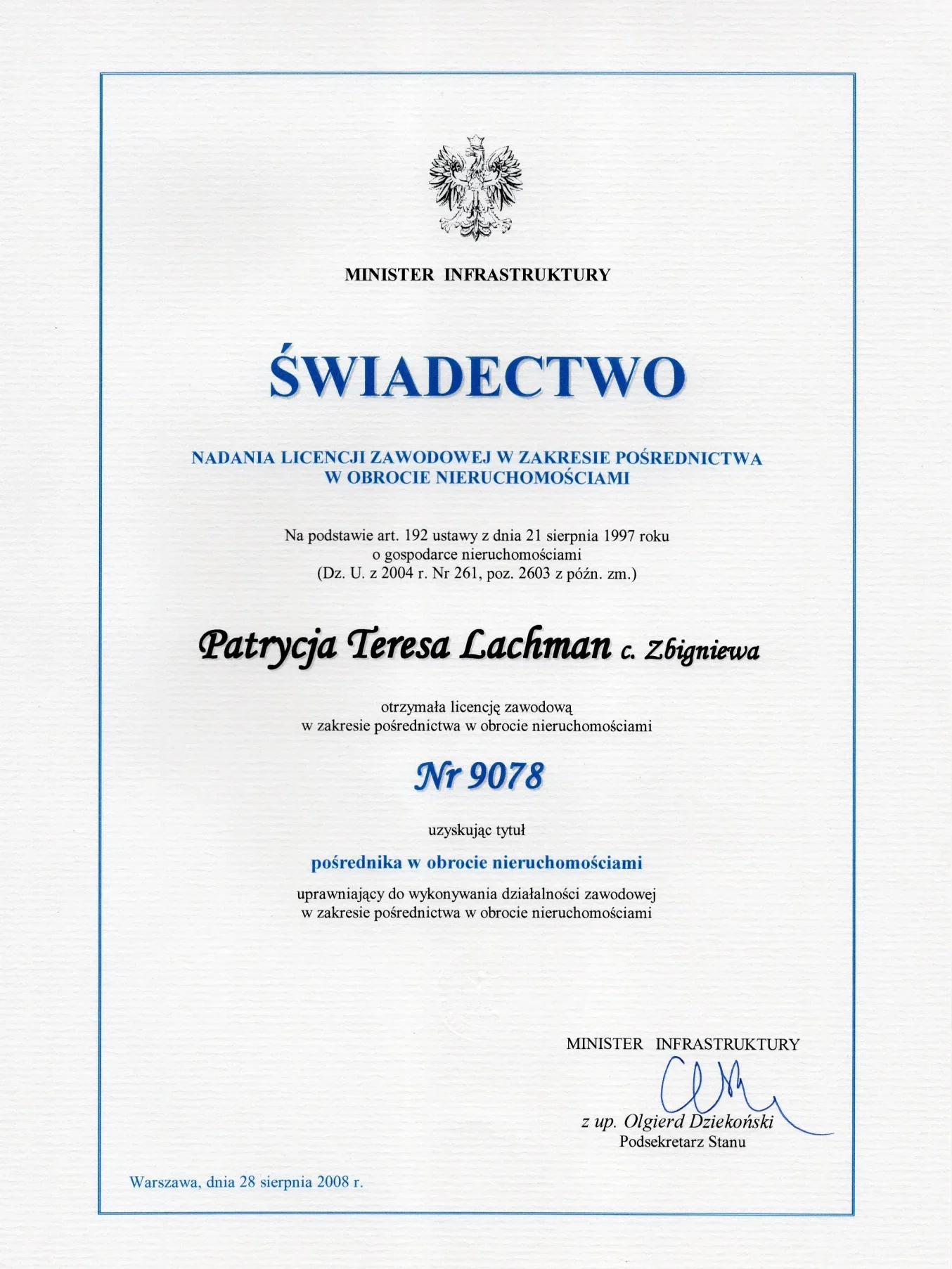 Licencje i certyfikaty – gwarancja profesjonalnej obsługi dewelopera